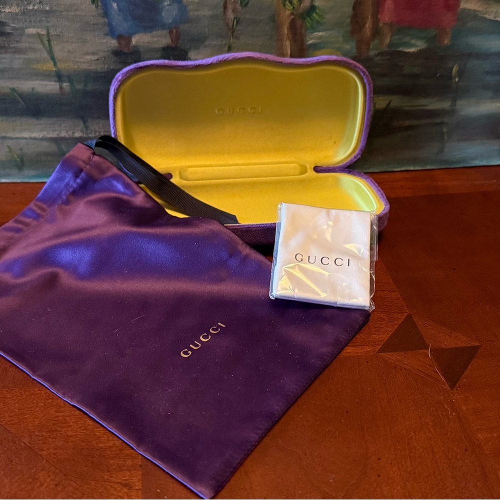 Gucci Sunglasses Case - Purple and Yellow